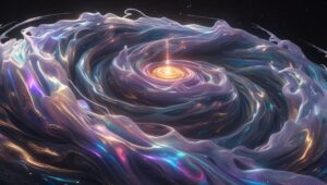 eine quantenphysikalische wahrscheinlichkeitsfunktion eines universums erschafft ein universum aus sich selbst heraus, um sich selbst erkennen zu können