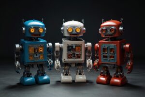 Leonardo_Lightning_XL_three_robots_of_different_color_2